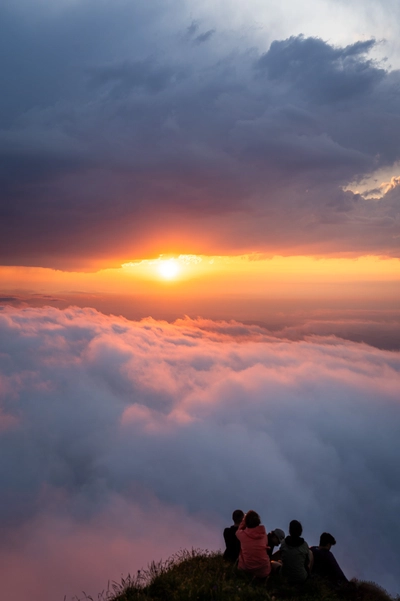 Sunset on the Schäfler Ridge #2