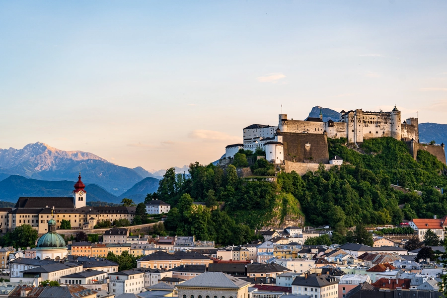 Above Salzburg's Old Town