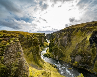 Fjaðrárgljúfur Canyon