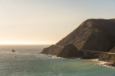Sunset Over the Pacific Coast Highway