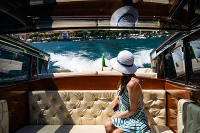 Wooden Boatride on Lake Como